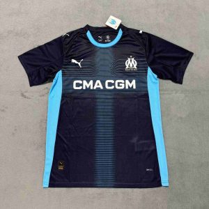 25-26 Marseille Away Kit (Midnight Blue/Light Blue) S-4XL