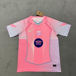 25-26 Barcelona Pre-Match Training Top (Pink) (Rubber Badge) S-4XL